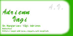 adrienn vagi business card
